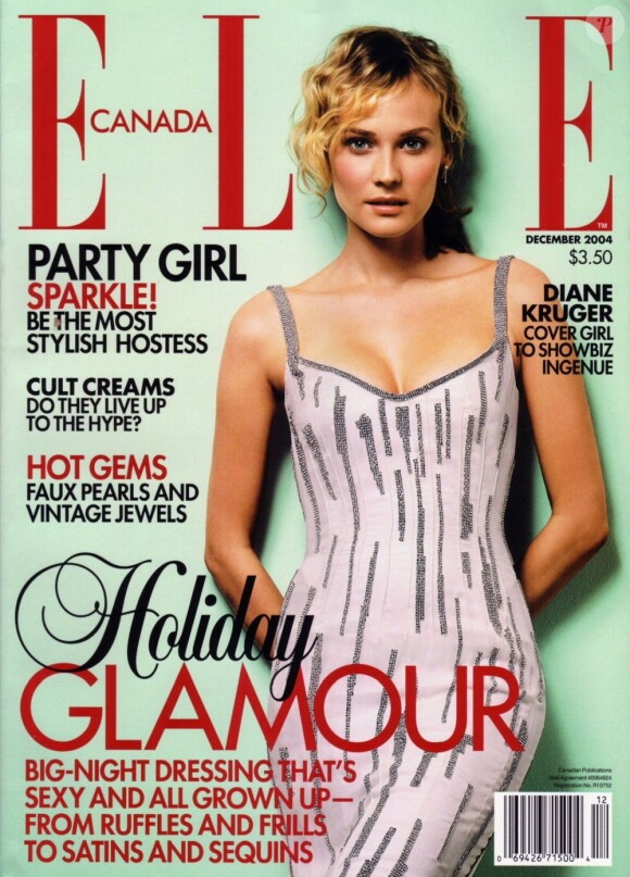 Décembre 2004 : Diane Kruger pose en couverture du Elle Canada.