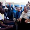 Angelina Jolie auprès des migrants en juin 2011 à Lampedusa