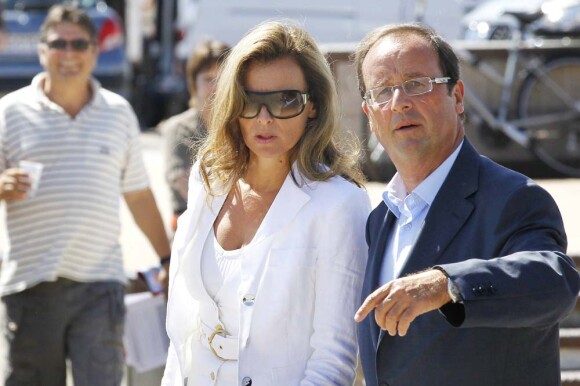 Valérie Trierweiler et François Hollande, Université d'été du Parti socialiste, à La Rochelle, le 29 août 2010.