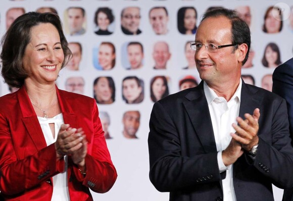 Ségolène Royal et François Hollande, Université d'été du Parti socialiste, à La Rochelle, le 28 août 2011.