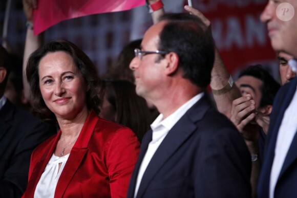Ségolène Royal et François Hollande, Université d'été du Parti socialiste, à La Rochelle, le 28 août 2011.