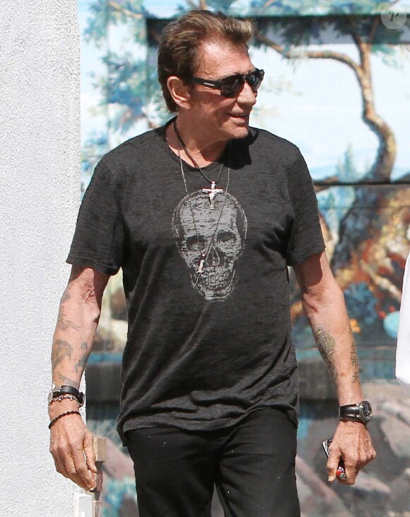 Johnny Hallyday à Los Angeles, le 20 juin 2011.