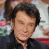 Johnny Hallyday sur le plateau de Vivement Dimanche, émission présentée par Michel Drucker et diffusée le 2 octobre 2011. Prise de vue effectuée le 28 septembre 2011.