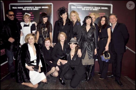 JoeyStarr et l'équipe du Bal des actrices à Paris, le 19 janvier 2009.
