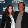 Christophe Barratier et Gwendoline à la projection du film de George Clooney Les Marches du pouvoir, à Paris. 18 octobre 2011