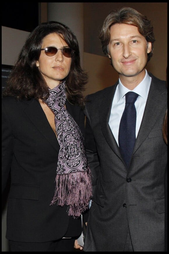 Jean-Claude Decaux et son épouse au dîner des Amis du Musée d'Art Moderne de la Ville de Paris, le mardi 18 octobre 2011.