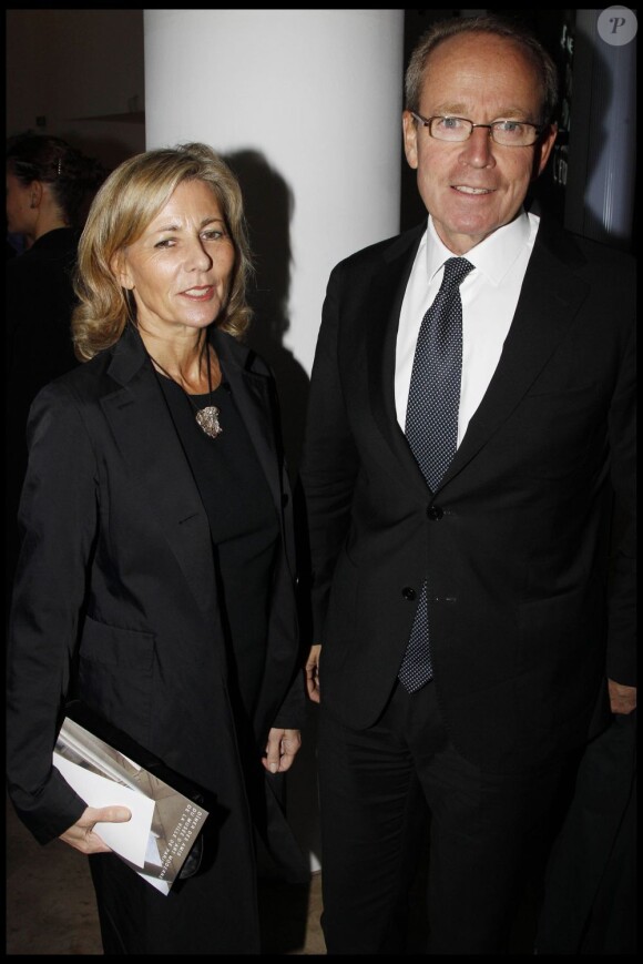 Claire Chazal et Renaud Donnedieu de Vabres au dîner des Amis du Musée d'Art Moderne de la Ville de Paris, le mardi 18 octobre 2011.