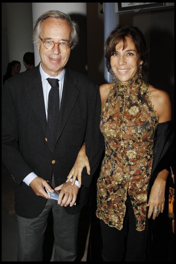 Christine et Olivier Orban et son époux au dîner des Amis du Musée d'Art Moderne de la Ville de Paris, le mardi 18 octobre 2011.
