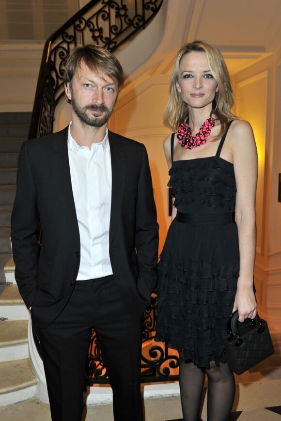 Anselm Reyle et Delphine Arnault lors du dîner Dior en l'honneur de l'artiste. Paris, le 20 octobre 2011