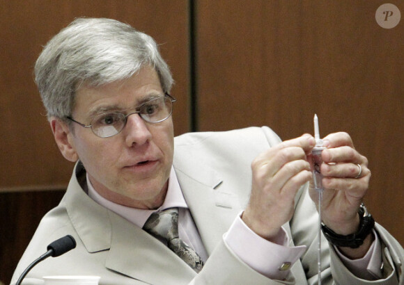 Le docteur Steven Shafer lors du procès du docteur Conrad Murray à Los Angeles le 21 octobre 2011