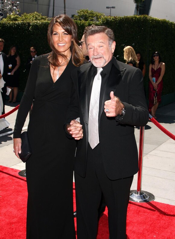 Robin Williams et Susan Schneider aux 62 ARTS CREATIVE EMMY AWARDS A LOS ANGELES le 21.08.10