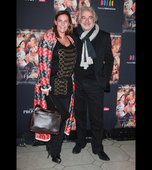 Franck Provost et sa fille Olivia lors de l'avant-première du film La Source des femmes à Paris le 24 octobre 2011