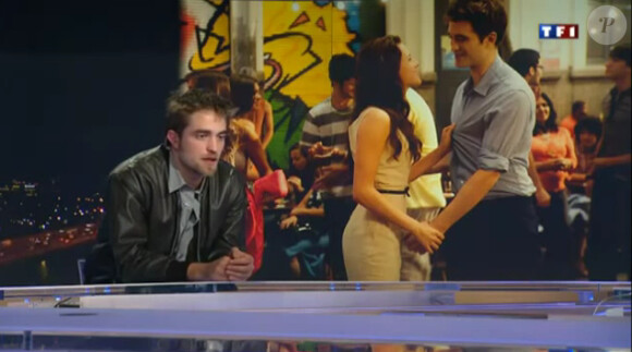 Robert Pattinson sur le plateau du 20h de Laurence Ferrari, lundi 24 octobre 2011 sur TF1