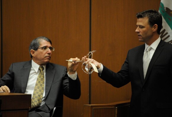 Procès de Conrad Murray accusé d'homicide involontaire sur Michael Jackson à Los Angeles le 31 octobre 2011 - ici le docteur Paul White