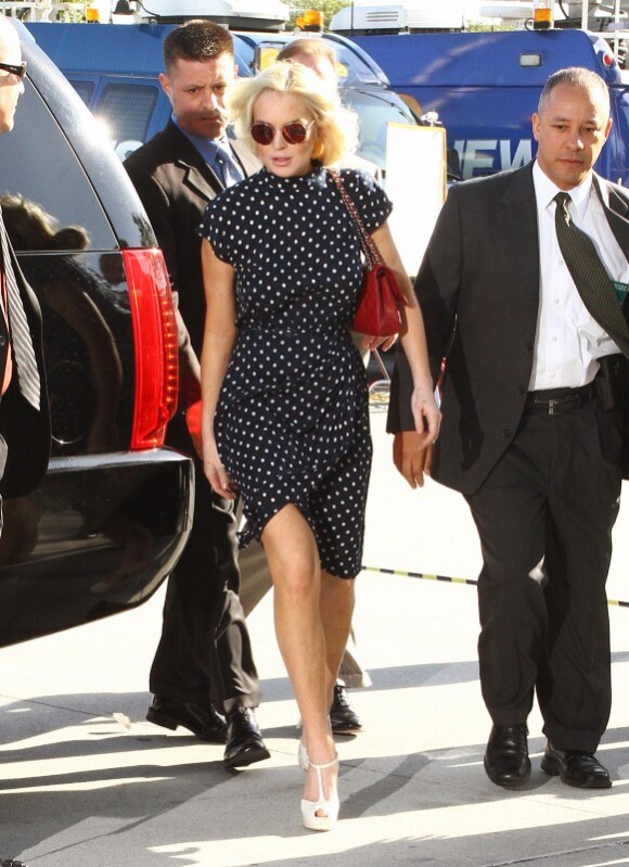 Lindsay Lohan arrive au tribunal de Los Angeles, mercredi 2 novembre 2011.