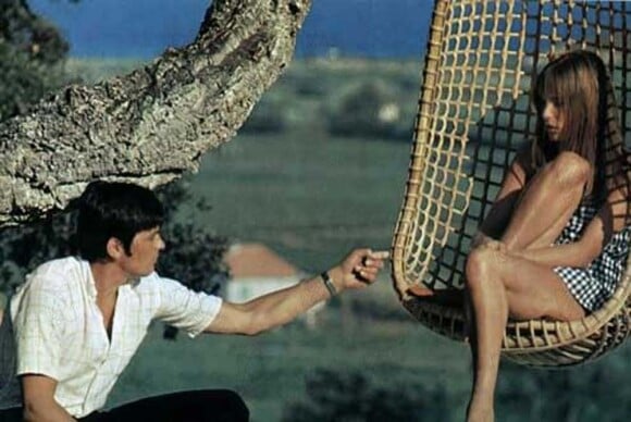 Alain Delon et Jane Birkin dans La Piscine, de Jacques Deray, en 1968.