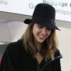 Jessica Alba à l'aéroport de LAX avec sa fille Haven dans la poussette, le 5 novembre 2011