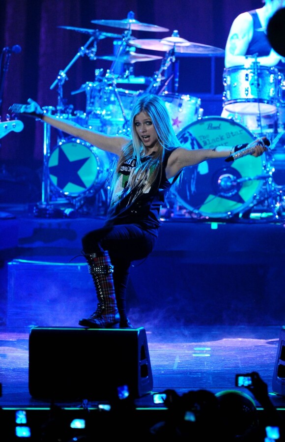 Avril Lavigne en concert à Paris en septembre 2011