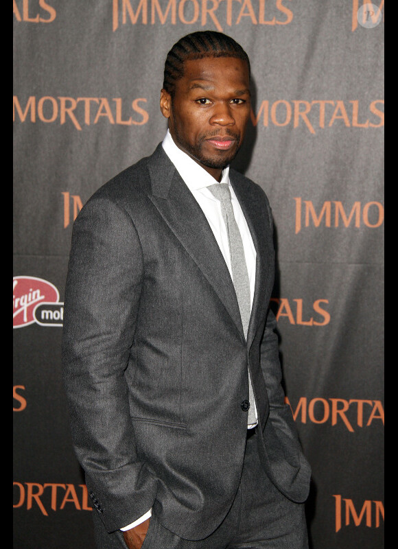 50 Cent à Los Angeles pour Les Immortels, le 7 novembre 2011.