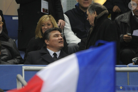 David Douillet lors de la victoire de l'équipe de France sur les Etats-Unis le 11 novembre au Stade de France à Saint-Denis