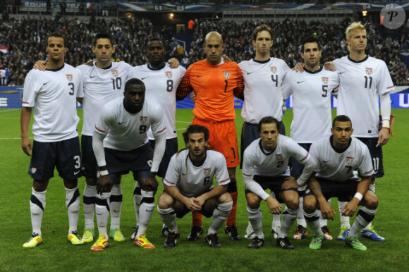 L'équipe des Etats-Unis lors de sa défaite face à l'équipe de France le 11 novembre au Stade de France à Saint-Denis