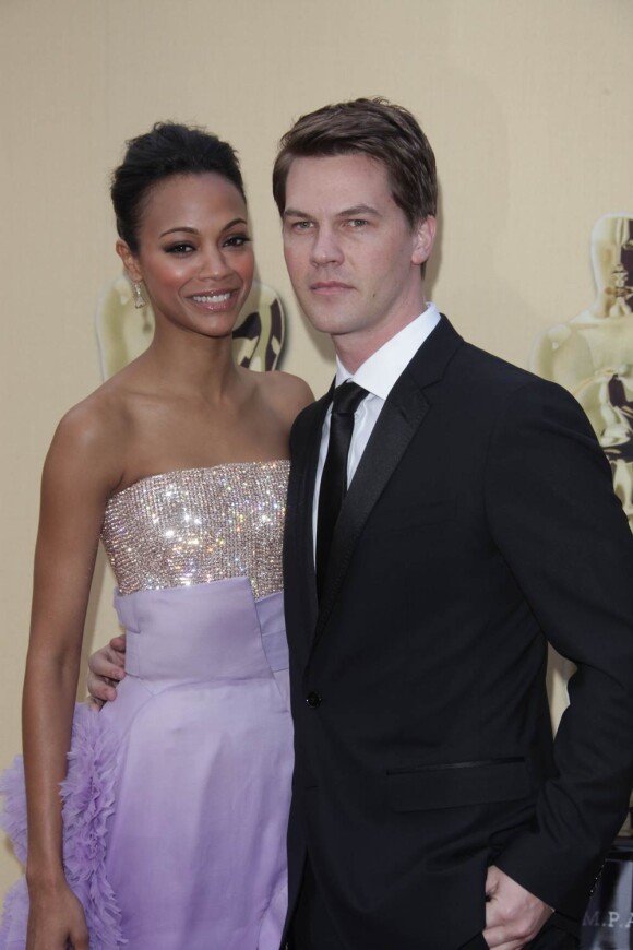 Zoe Saldana et son fiancé Keith Britton, amoureux depuis 2000 (et ici unis lors de la 82e cérémonie des Oscars, en mars 2010), ont annoncé leur séparation en novembre 2011.