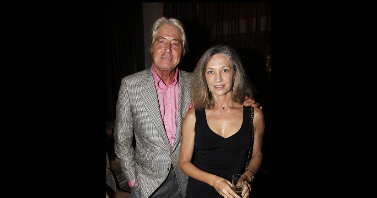 Maître Pierre Cornette de Saint Cyr et sa femme lors du dîner des stars