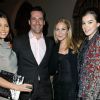 Jessica Biel, Jon Hamm et sa femme, Hailee Steinfeld  lors du dîner Tod's organisé au Château Marmont le 16 novembre 2011