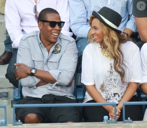 Beyoncé et Jay-Z à New York, le 12 septembre 2011.