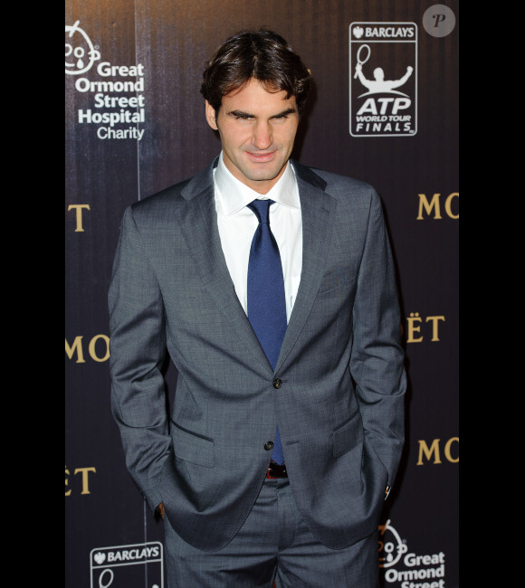 Roger Federer le 17 novembre 2011 à Londres