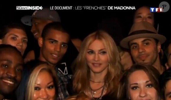 Brahim Zaibat et Madonna dans 50 minutes inside, sur TF1, le 19 novembre 2011.