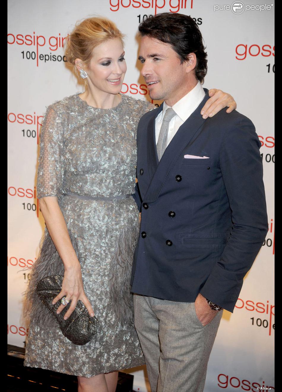 Kelly Rutherford et Matthew Settle (Lily et Rufus) chez Cipriani sur