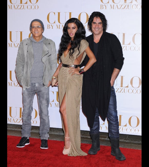 Jimmy Iovine, Vildane Zeneli et Raphael Mazzucco, lors de la soirée de lancement du livre CULO, à West Hollywood, samedi 19 novembre 2011.