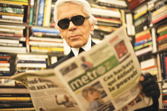 Karl Lagerfeld sera le rédacteur en chef invité du quotidien Métro le 7 février 2012.
