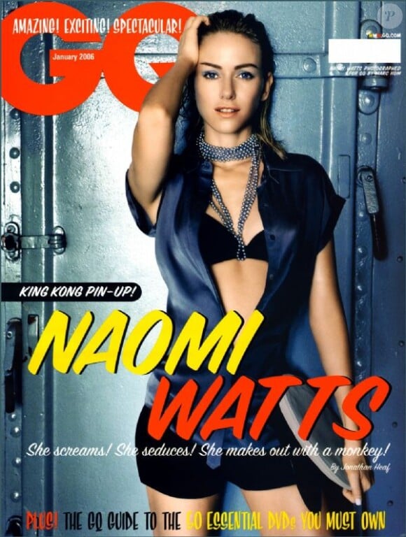 Naomi Watts, sexy en couverture du GQ de janvier 2006.