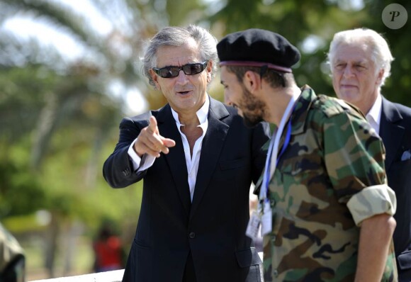 Bernard-Henri Lévy en Libye, en septembre 2011.