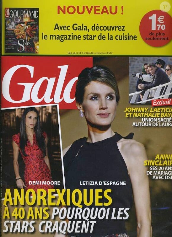 Couverture du magazine Gala en kiosques le 30 novembre 2011.