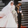 Lady Diana, radieuse lors de son mariage au Prince Charles à Londres, le 29 juillet 1981. 