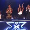 L.A. Reid, Nicole Scherzinger, Paula Abdul et Simon Cowell lors de l'émission X-Factor spéciale Michael Jackson le 30 novembre 2011