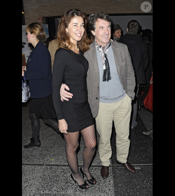 François Cluzet et sa femme Narjiss lors de la projection du film Intouchables à Berlin le 1er décembre 2011