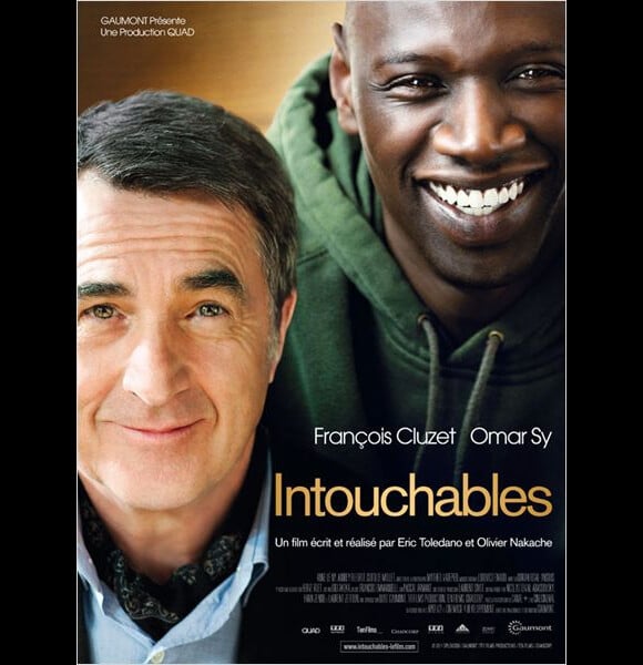 Affiche du film Intouchables, d'Olivier Nakache et Eric Toledano.