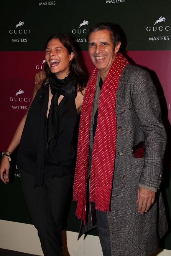 Julien Clerc et sa fille Vanille lors de la clôture des Gucci Masters, le 4 décembre 2011.