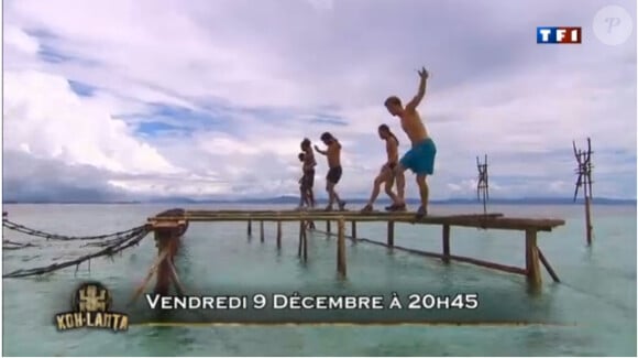 Les aventuriers pendant l'épreuve dans Koh Lanta 11, vendredi 9 décembre 2011, sur TF1