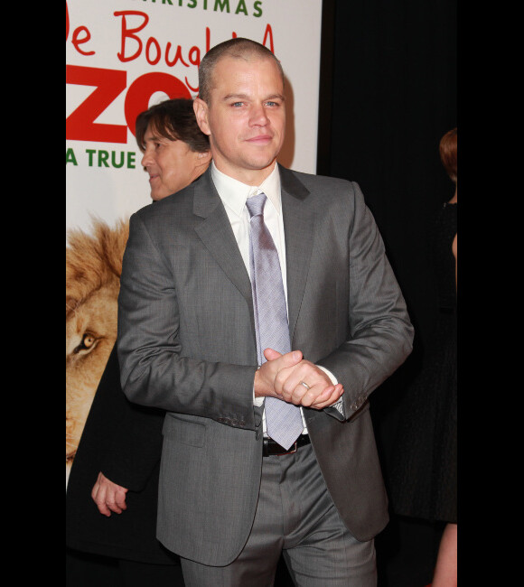 Matt Damon lors de l'avant-première du film We Bought a Zoo à New York le 12 décembre 2011