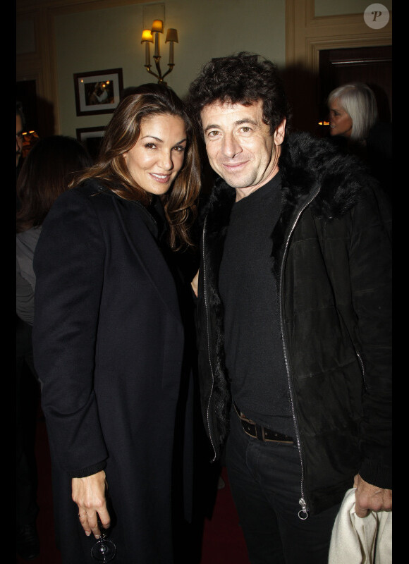 Nadia Fares et Patrick Bruel lors de la générale de la pièce Quadrille à Paris le 12 décembre 2011