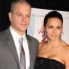 Matt Damon et sa femme Luciana Barroso, le 12 décembre 2011 à New York.