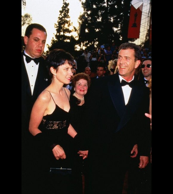 Mel Gibson et son épouse Robyn en mars 1997 à Los Angeles