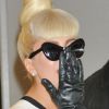 Lady Gaga s'apprête à quitter le Japon, le 24 décembre 2011.