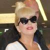 L'excentrique Lady Gaga quitte le Japon. Aéroport de Narita, le 24 décembre 2011.