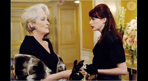 Meryl Streep et Anne Hathaway dans Le diable s'habille en Prada